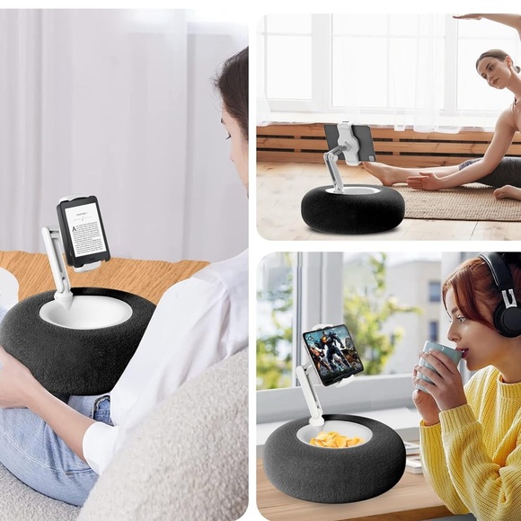 Universal Black Tablet Holder with Cup Holder - Picture 6 of 6